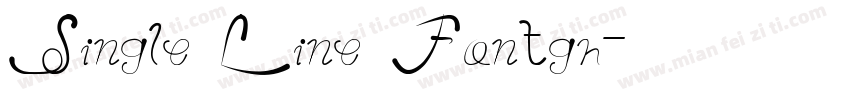 Single Line Fontgh字体转换
